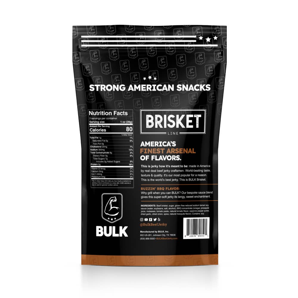 BULK Jerky - Brisket Beef Jerky - All Natural