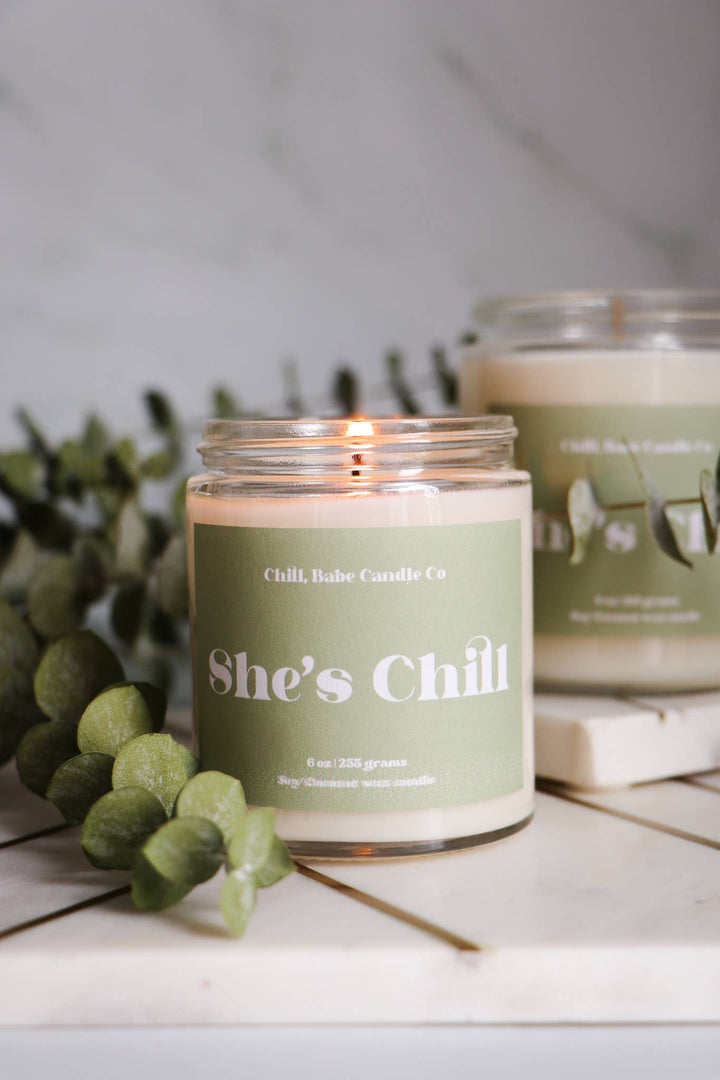 She’s Chill Candle | Eucalyptus + Spearmint