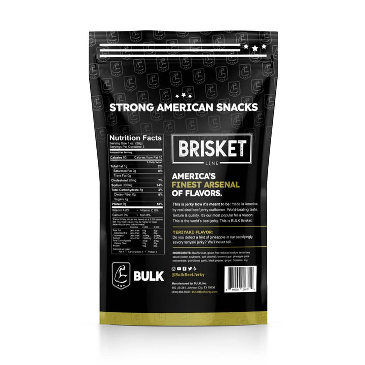 BULK Jerky - Brisket Beef Jerky - All Natural