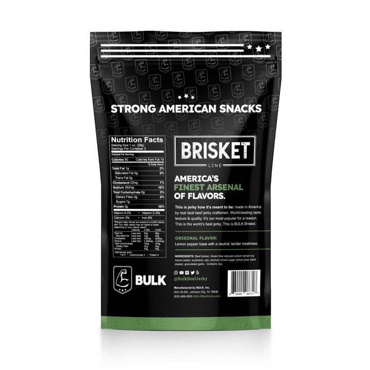 BULK Jerky - Brisket Beef Jerky - All Natural