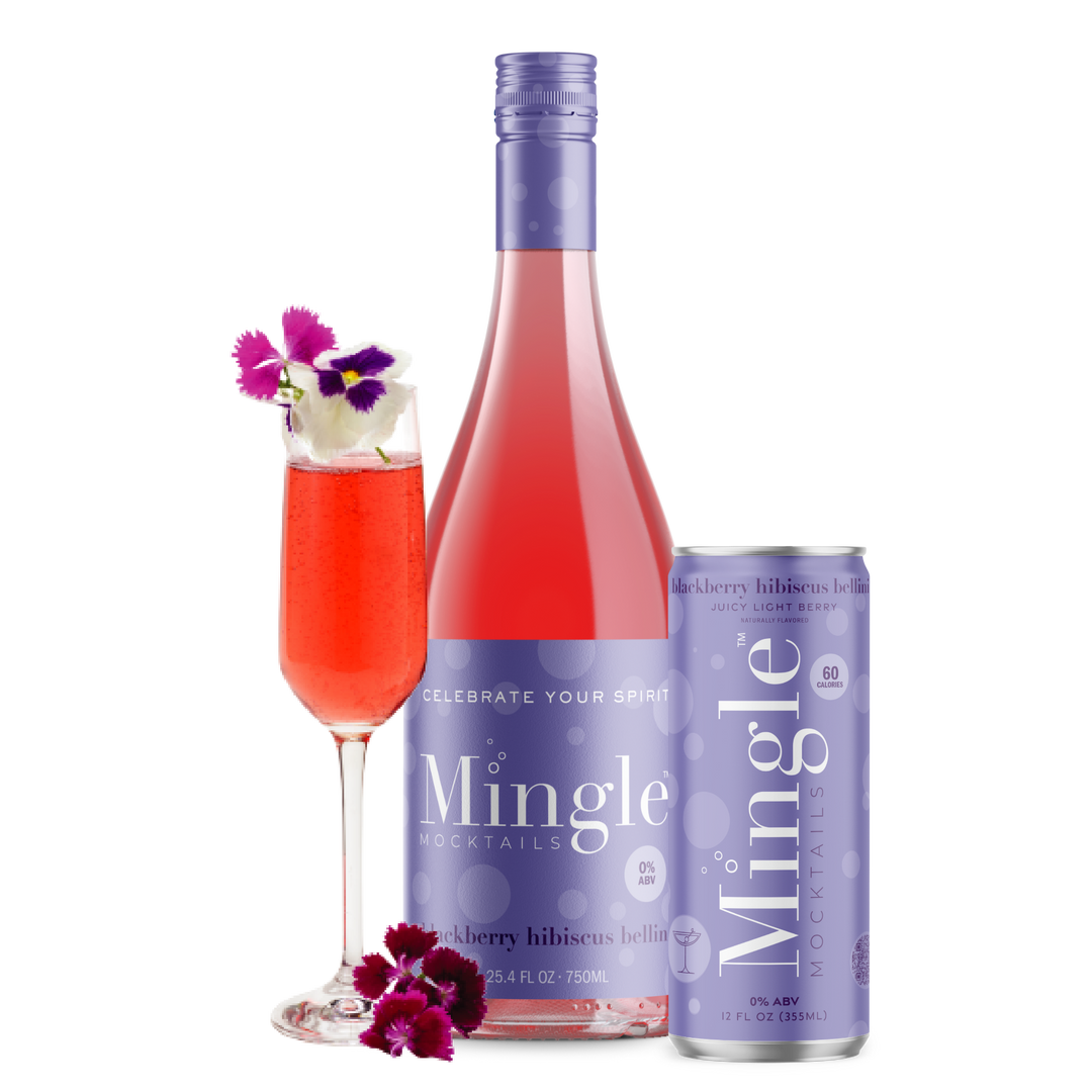 Mocktail - Blackberry Hibiscus Bellini