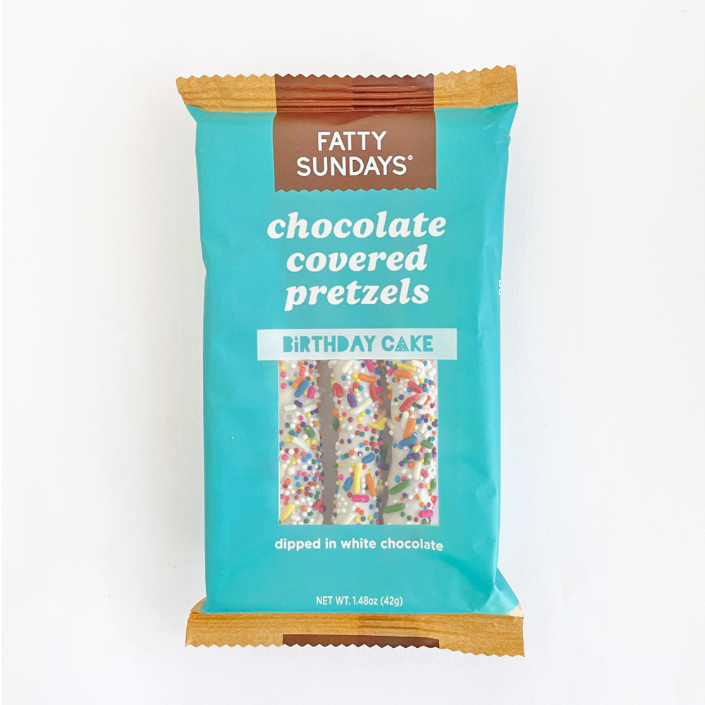 Birthday Cake Chocolate Covered Pretzels