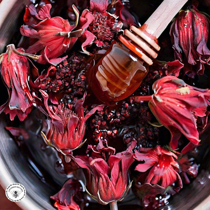 Hibiscus Infused Honey