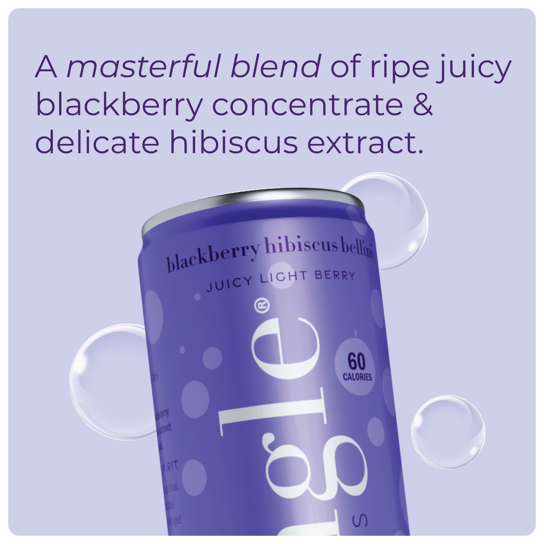 Mocktail - Blackberry Hibiscus Bellini