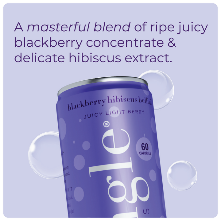 Mocktail - Blackberry Hibiscus Bellini