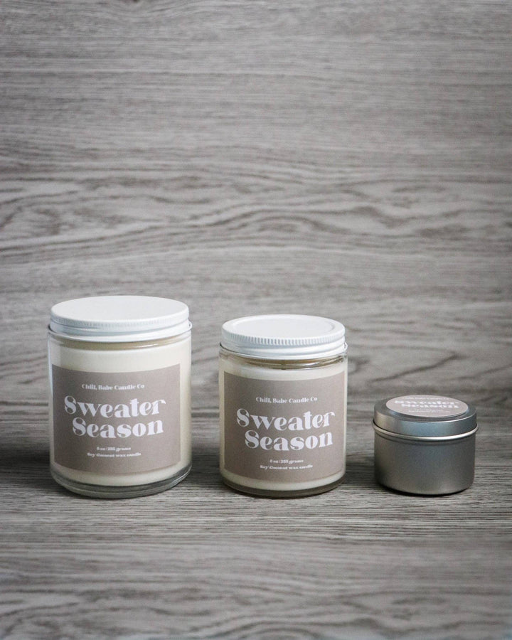 Sweater Season Candle | Autumn Leaves + Juniper + Sage