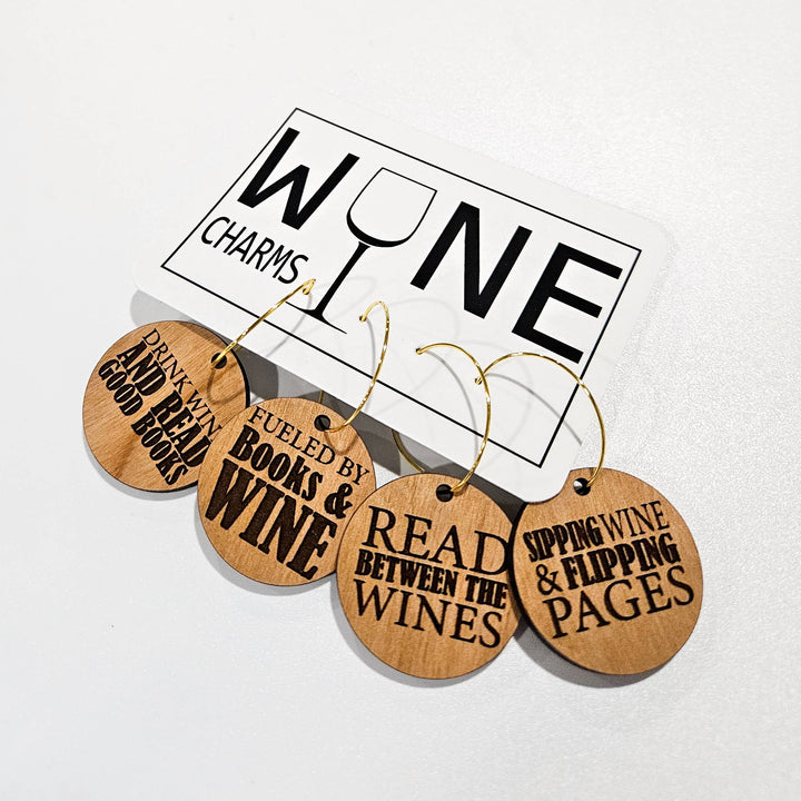 Wine & Books Wine Charms