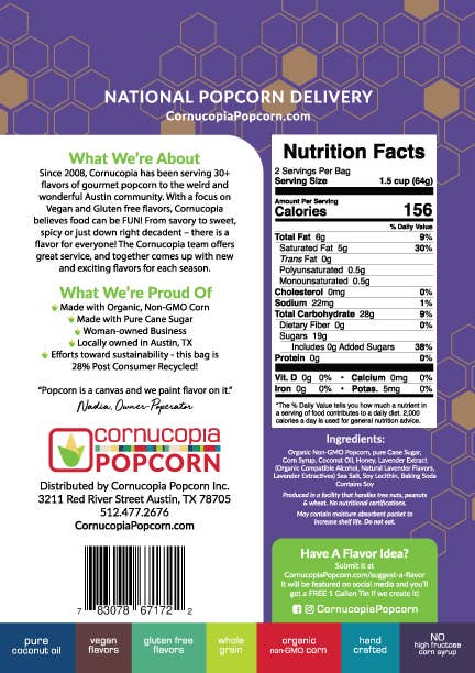 Cornucopia Popcorn - Spring Flavor
