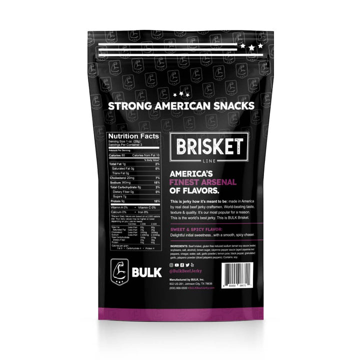 BULK Jerky - Brisket Beef Jerky - All Natural