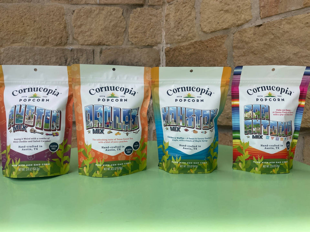 Cornucopia Popcorn - Dallas Mix - Signature Bag- NEW Arrival!  (V, GF)