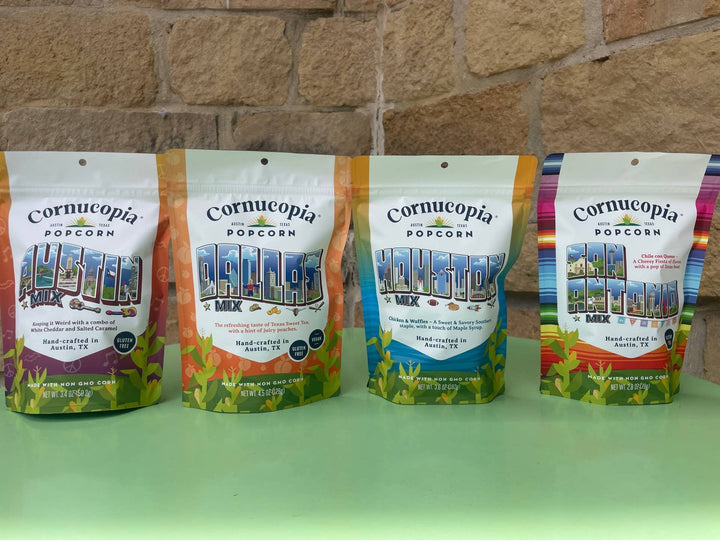 Cornucopia Popcorn - Dallas Mix - Signature Bag- NEW Arrival!  (V, GF)