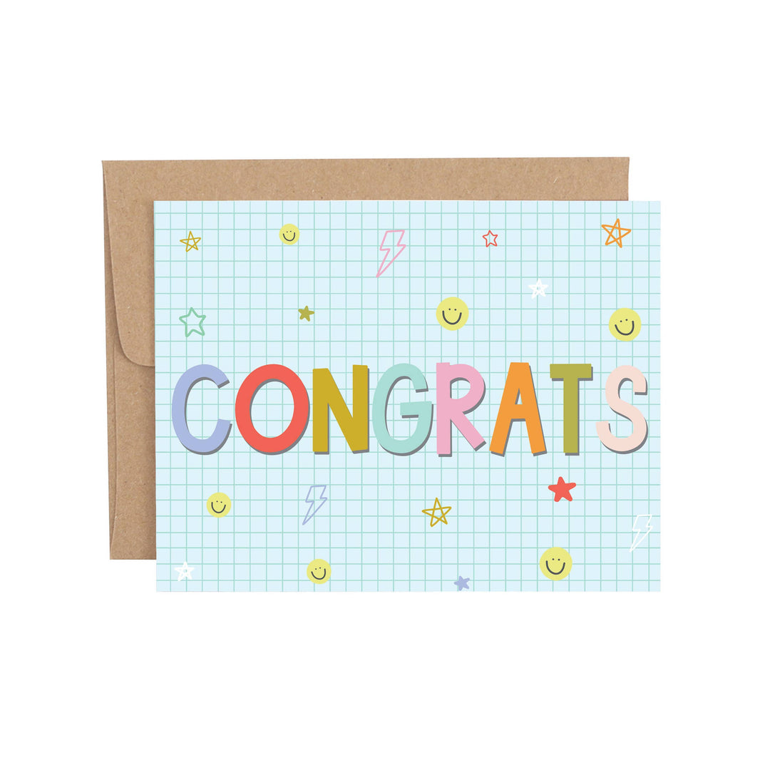 Callie Danielle - Congrats Grid Congratulations Greeting Card