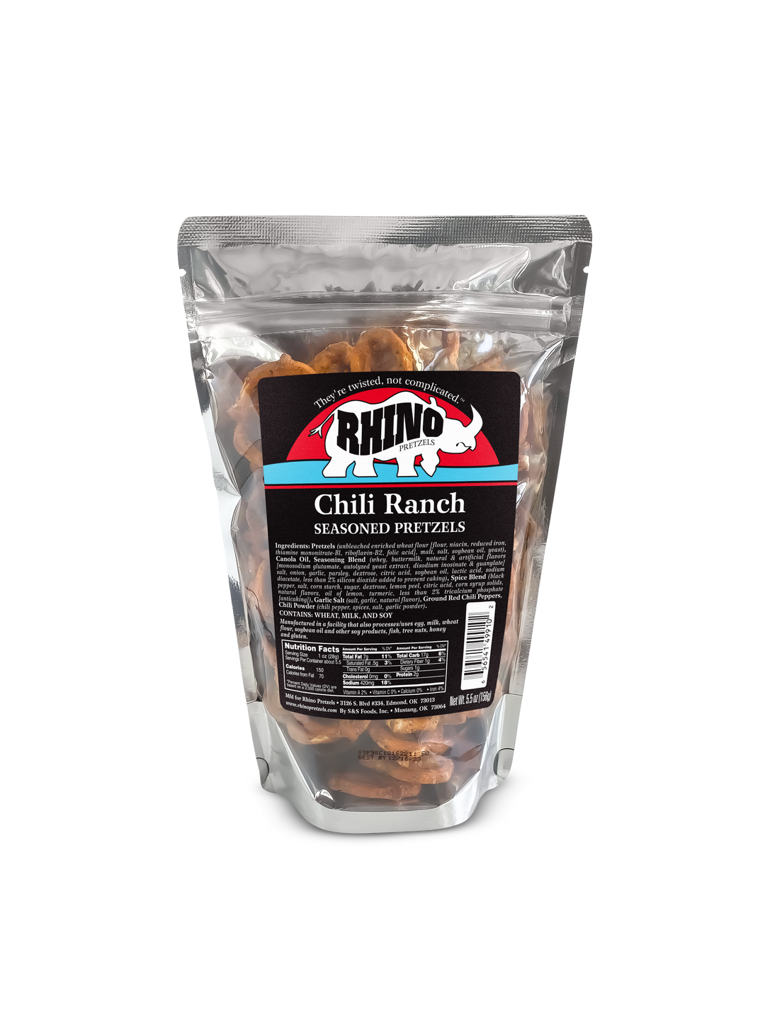 Chili Ranch Pretzels/5.5 oz resealable