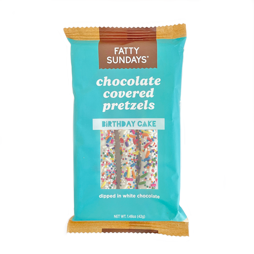 Birthday Cake Chocolate Covered Pretzels