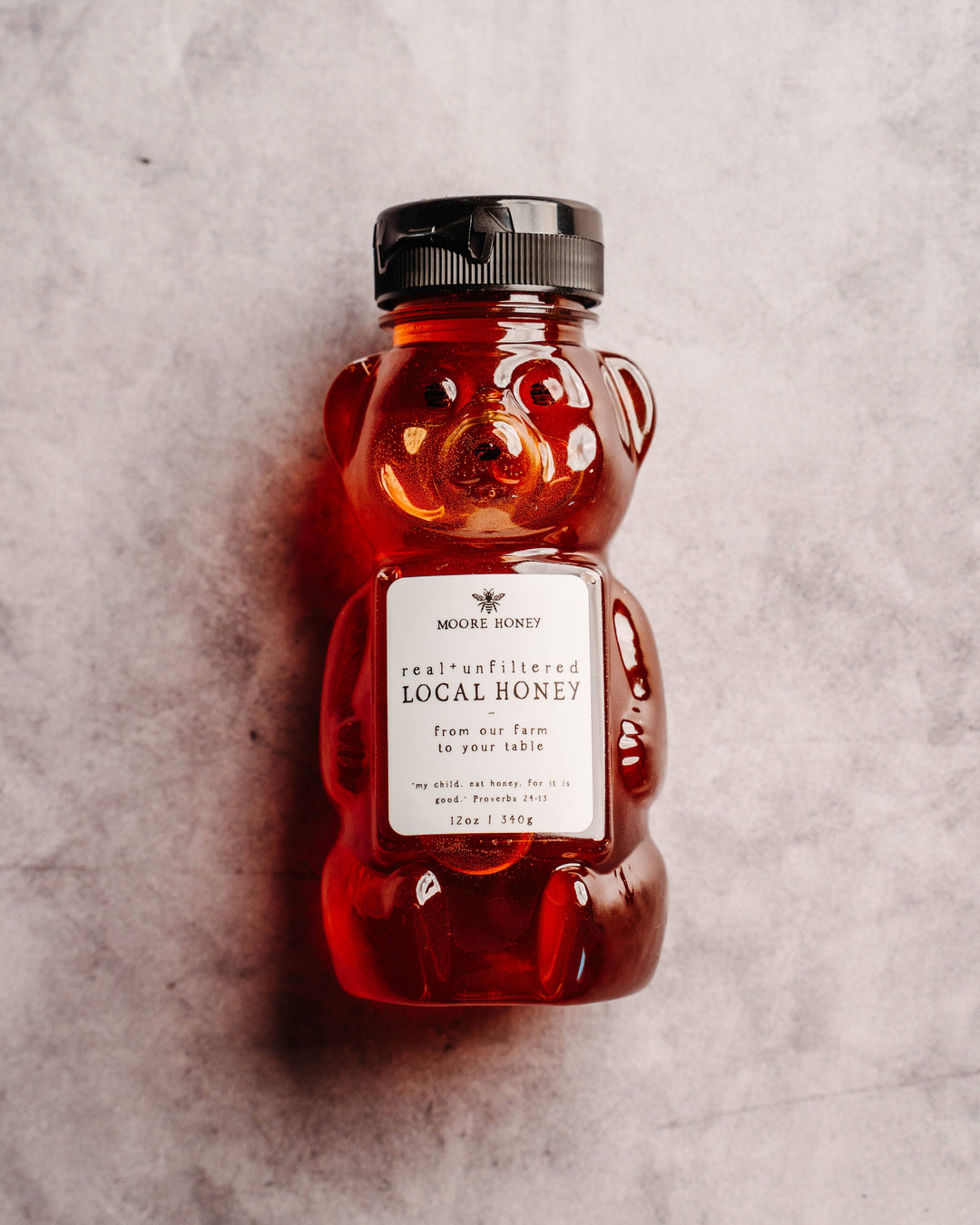 Moore Honey - Texas Wildflower Honey 12oz Bear