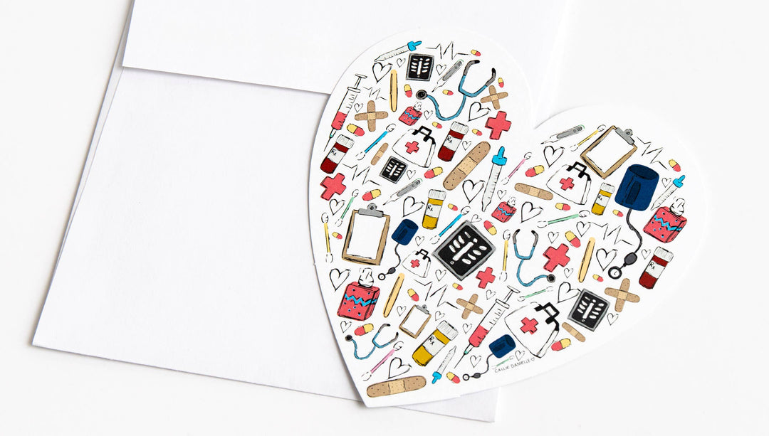 Callie Danielle - Love for Healthcare Workers Thank You Greeting Card