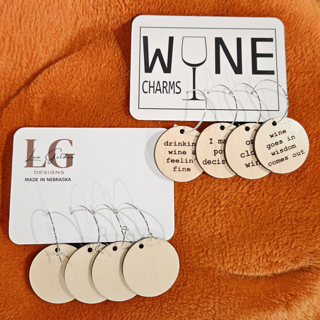 Pour Decisions Wine Glass Charms