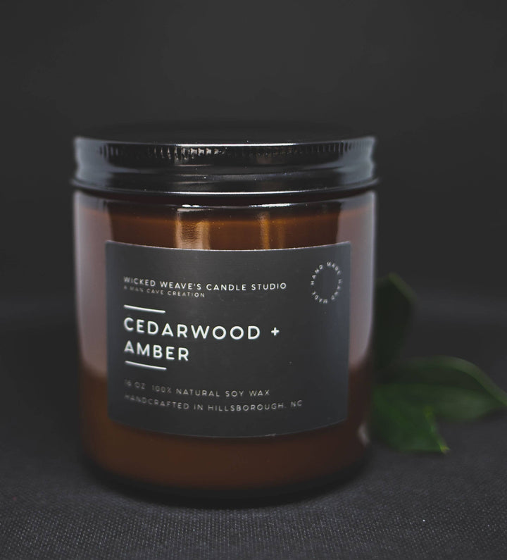 Cedarwood & Amber Soy Wax Candle (4 options)