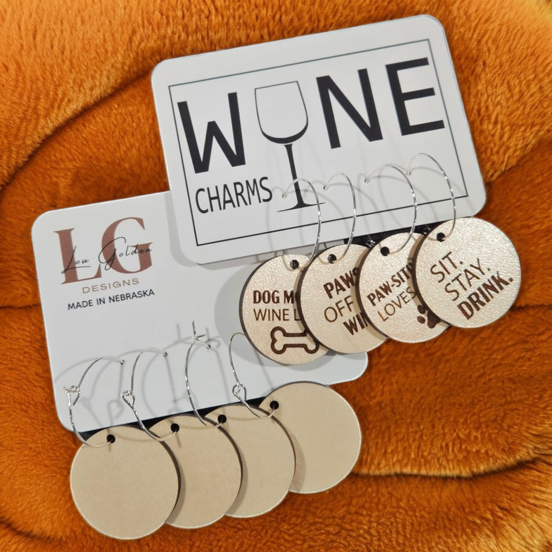 Dog Wine Charms