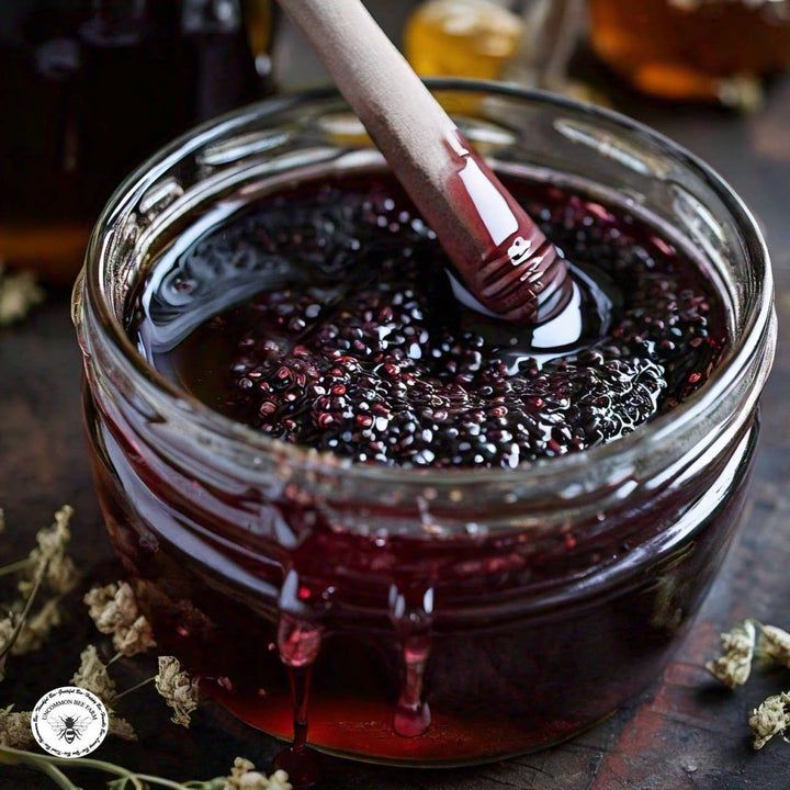 Elderberry Infused Honey