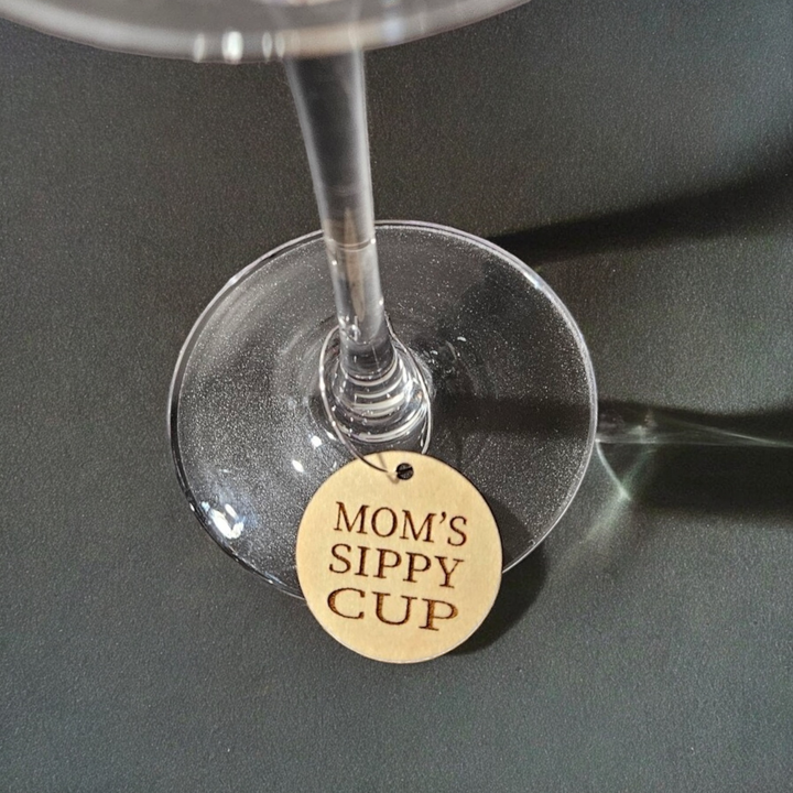 Mom Wine Charms