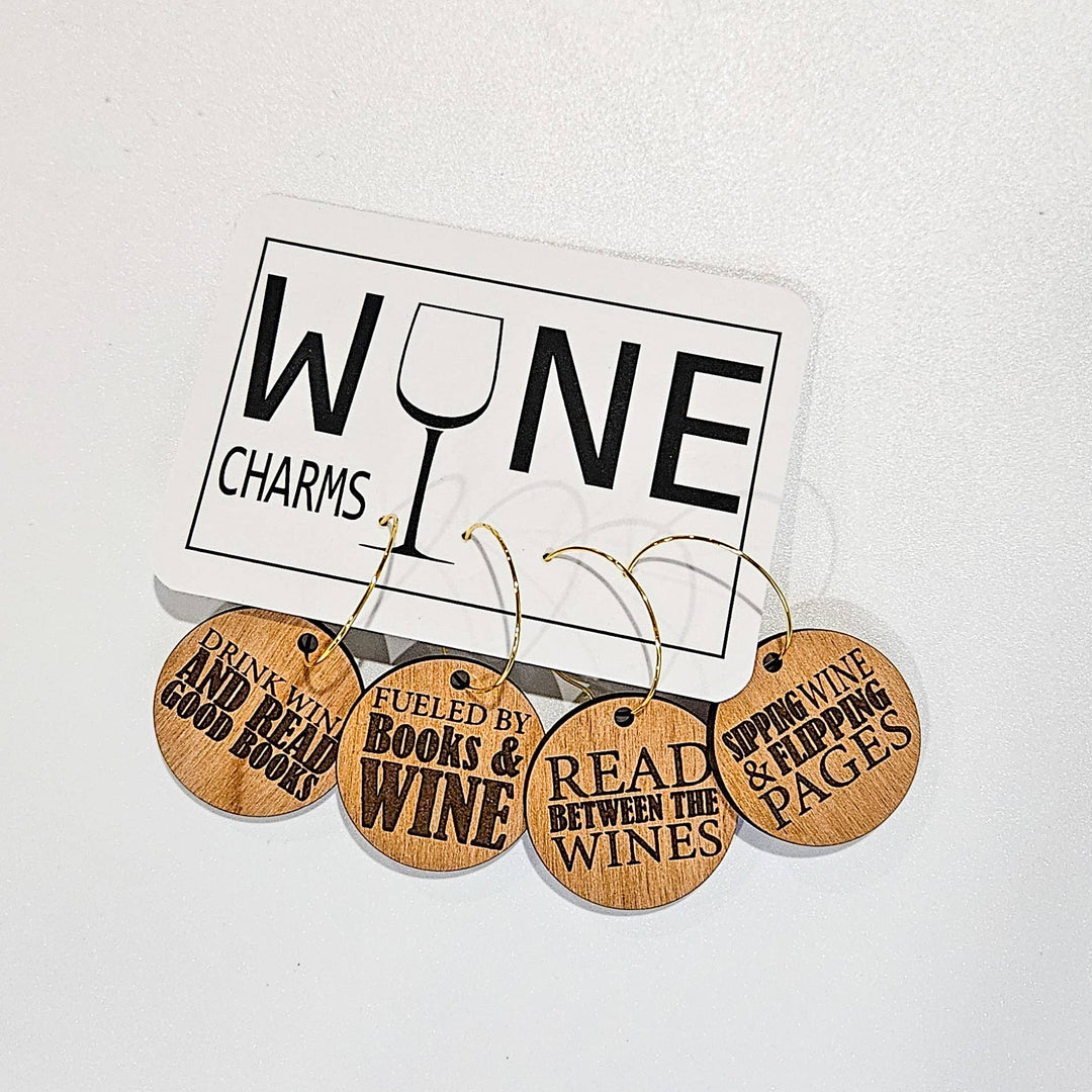 Wine & Books Wine Charms